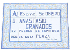 Placa Obispo Granados